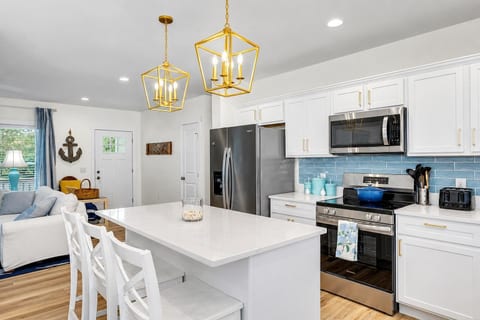 Modern, fully-equipped kitchen space