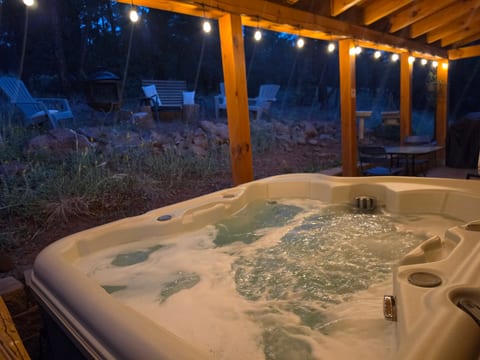 Hot Tub on the patio, with Forest Views