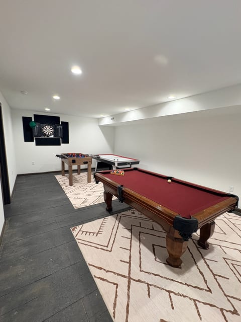 Game room fun for the whole group with pool, air hockey, foosball and darts.