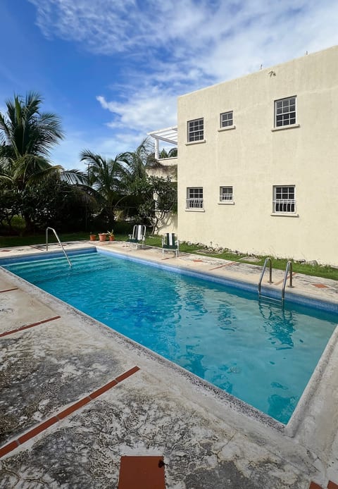 Private tropical pool beside the villa, perfect for sunny days