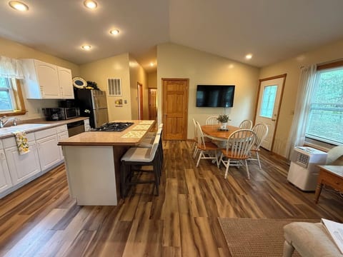 Open concept kitchen and dining room