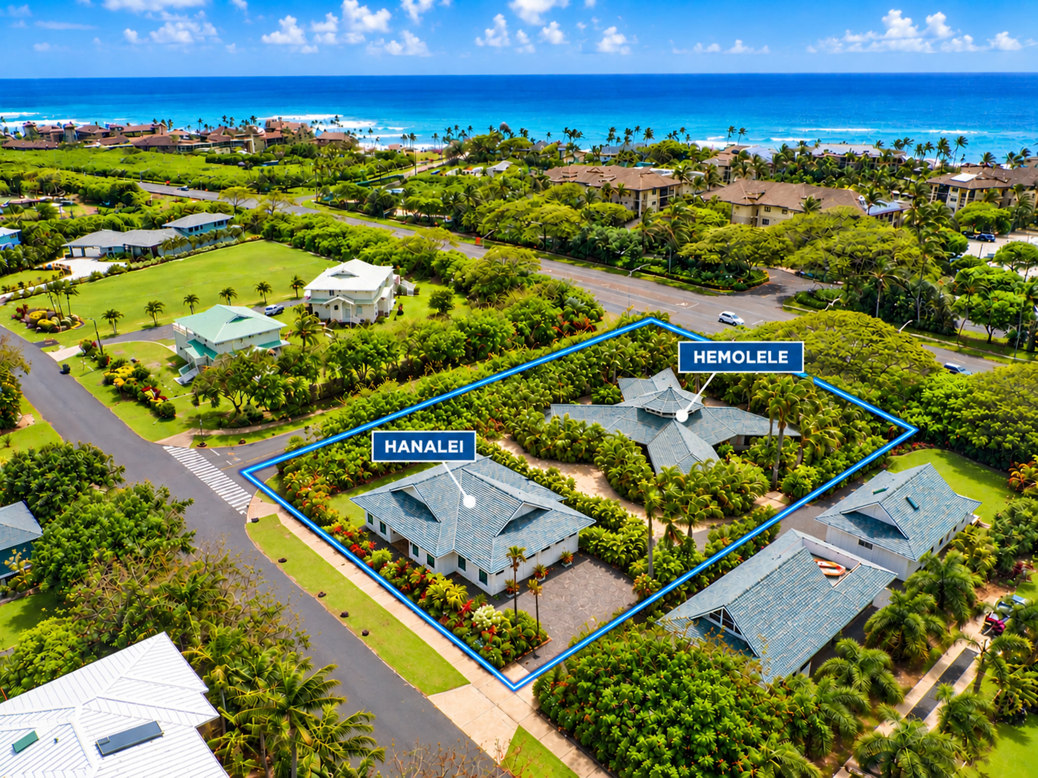 Poipu Beach Estate - 8 ensuites - AC - New Construction