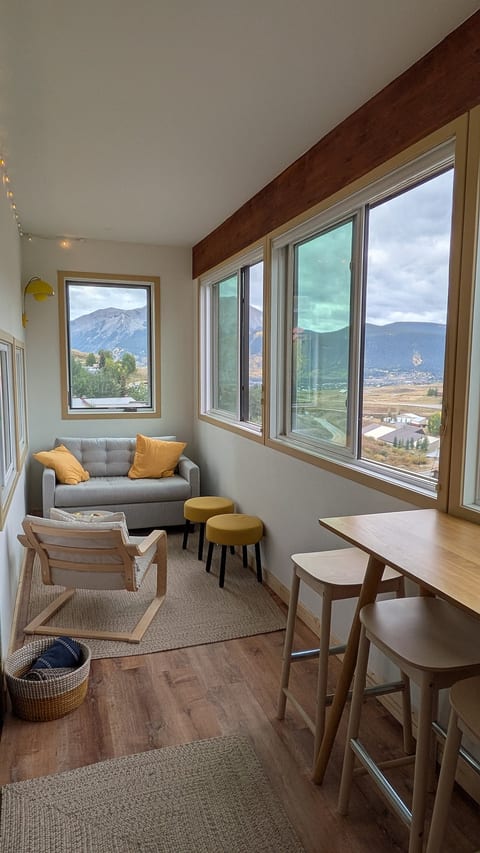 The sunroom. This is the view that stops you when you walk in.