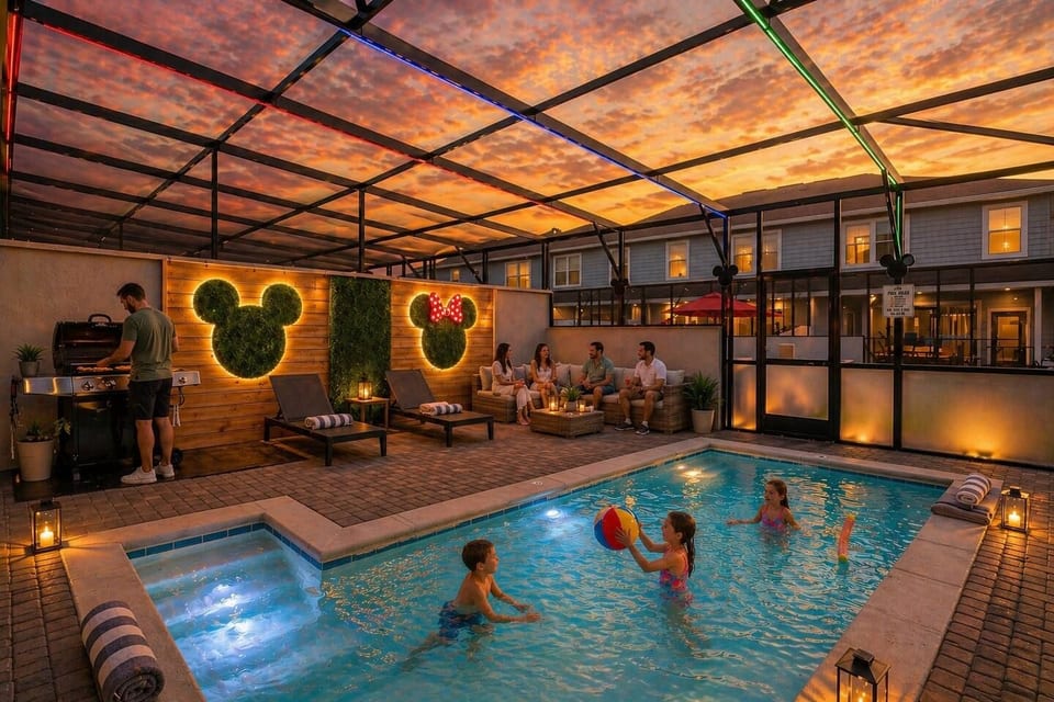 Themed 5bd home w/ private Pool & Arcade in Resort - Davenport