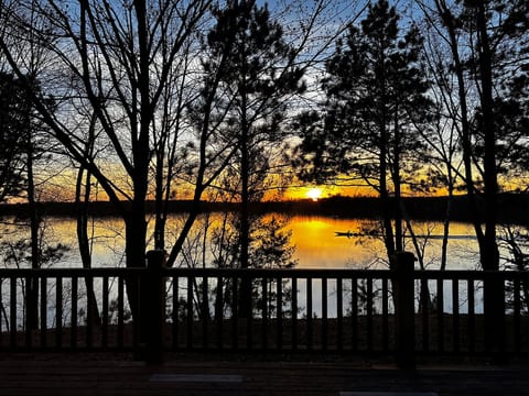 View from the deck, beautiful sunsets nightly!