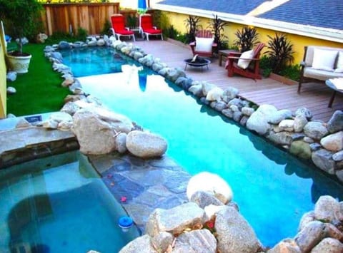 Swim Laps, Play with Kids after you hit the Beach. Lounge and Enjoy Family and Friends Poolside with Deck Views