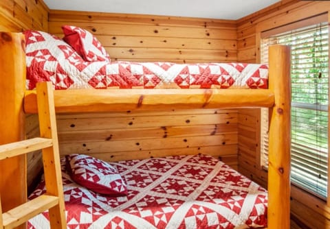 Bedroom with full size bunk beds