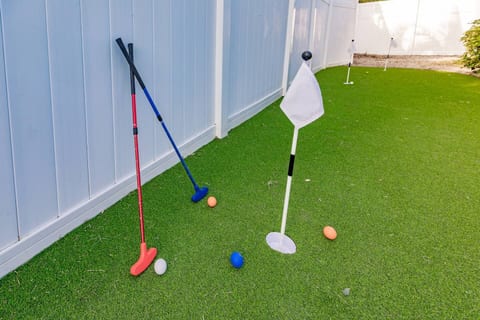 Putting Green with adjustable Putters and Balls Available or Bring your Own