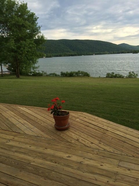 Lake view off the back deck.