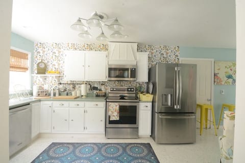 Kitchen view from the hallway.