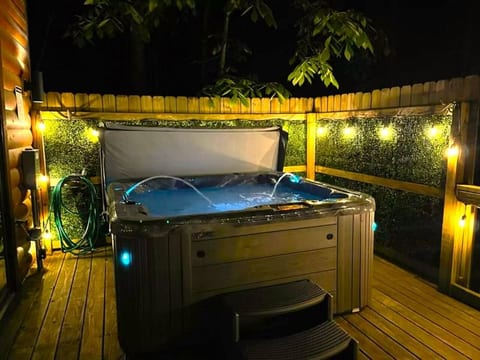 New Hot Tub at Night