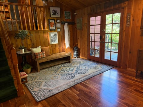 Cozy entryway with natural light