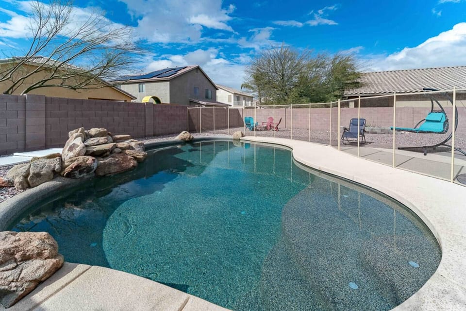 Private free heated pool, perfect for sunny Casa Grande days and relaxing outdoor time.