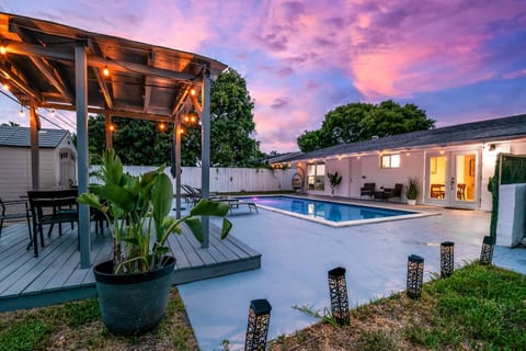 Sunset swims and poolside bliss.