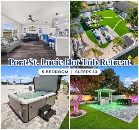 5BR Retreat | Hot Tub, Fire Pit & Outdoor Kitchen