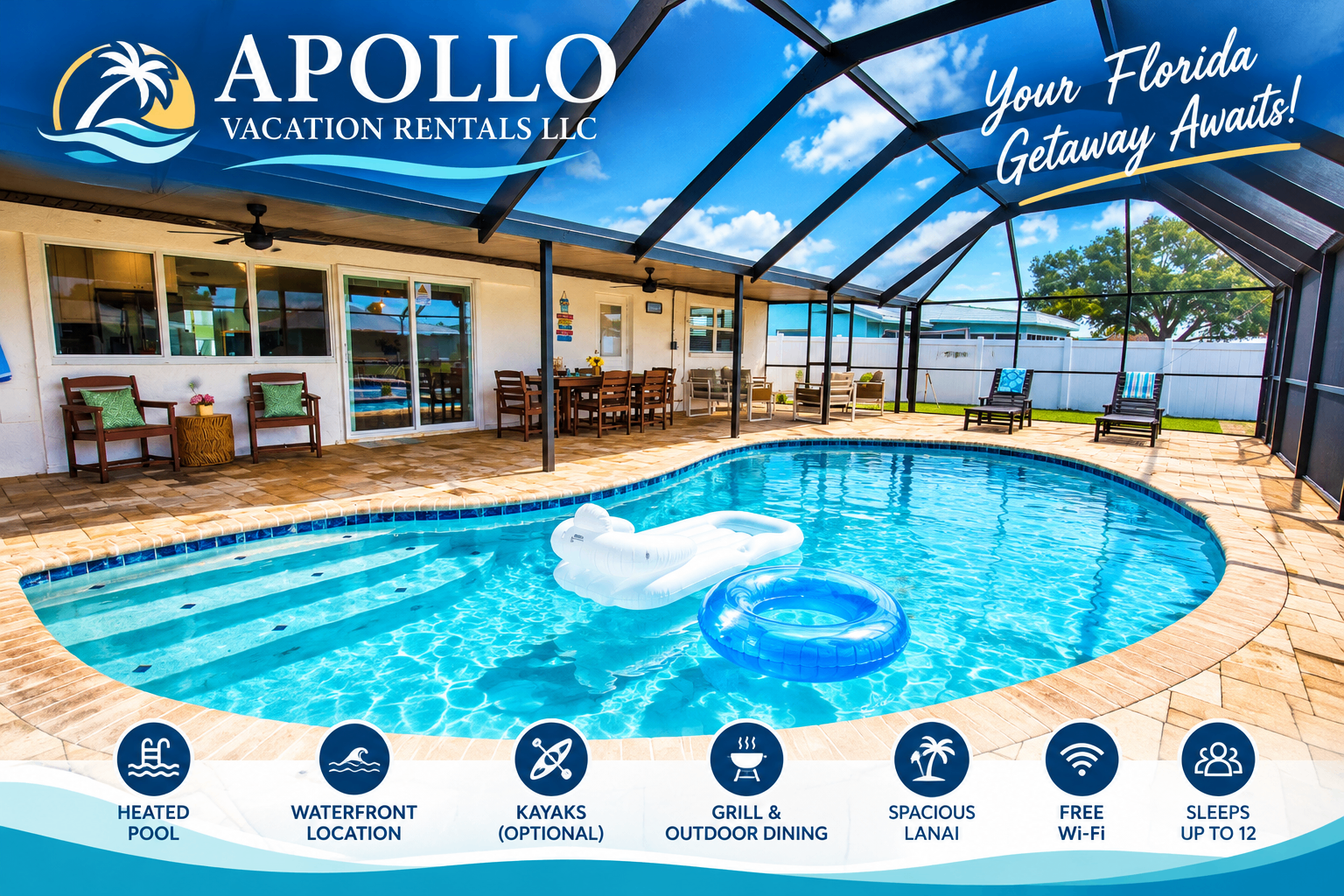 Waterfront Escape | Heated Pool Kayaks & Boat Lift