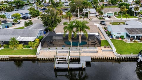 From above, this home shows off its private, scenic setting, made for relaxing days and unforgettable moments.