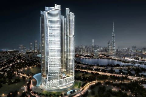 1BR with Burj Khalifa View in Paramount Hotel
