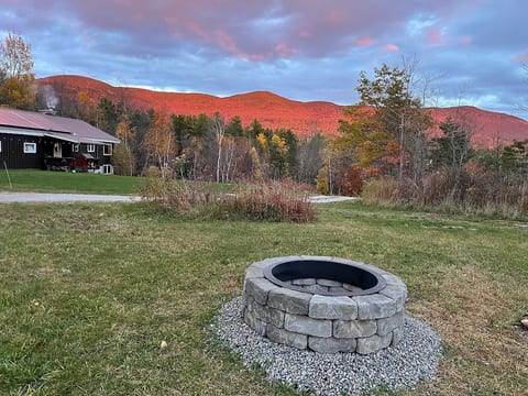 Catch "golden hour" from the fire pit as the sunset illuminates the mountains to the east.