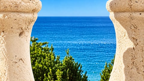 Blue ocean views welcome you to Les Chambres des Dieux at Rincón Ocean Luxe.