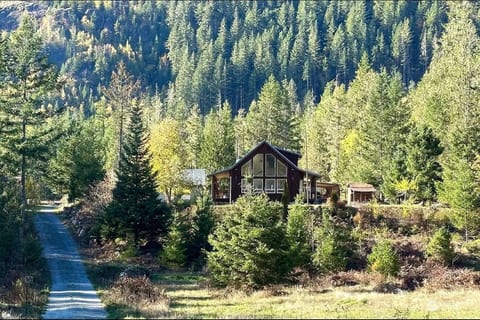 This is the view as you approach the drive up the driveway to the cabin.