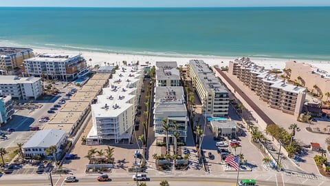 Drone view of Crescent Property.