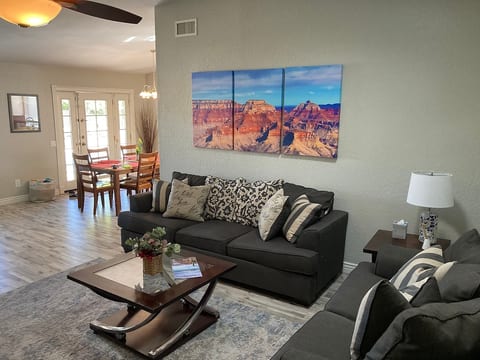 Large Living Room with AZ inspired art work
