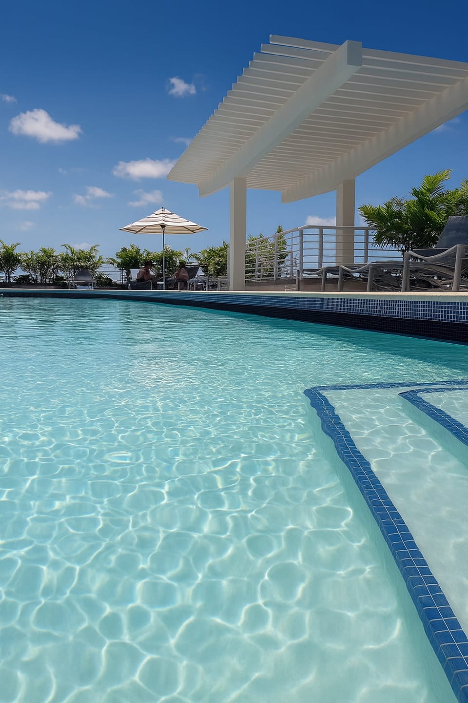 Rooftop Pool with skyline views