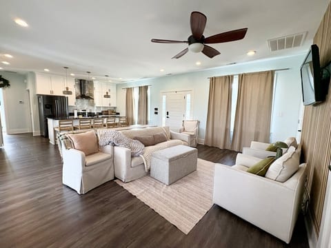 Plenty of living space perfect for movie nights or game time