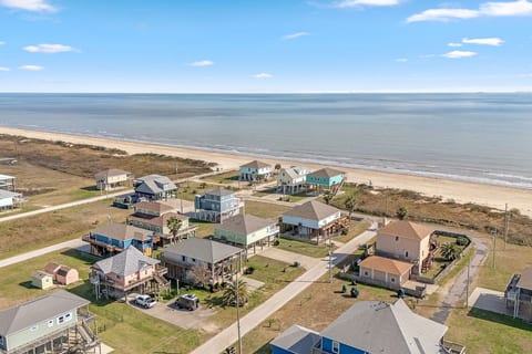 The Gulf is a short walk down the street