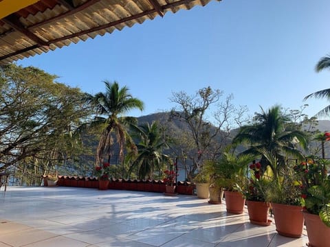 vista from the bed and a great place for a morning yoga practice