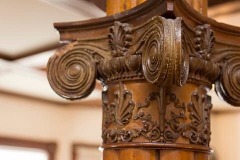 original wood detailing