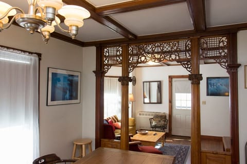 dining room and lounge area