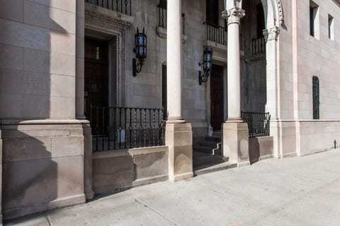 Stately building entrance