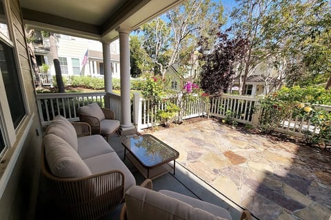 Private front patio