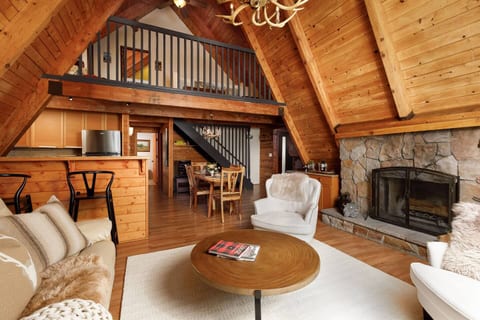 Lake Arrowhead A-Frame | Fireplace & Foosball