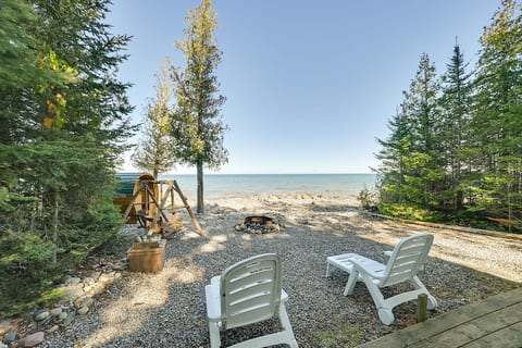 the view from the front porch. private lake access