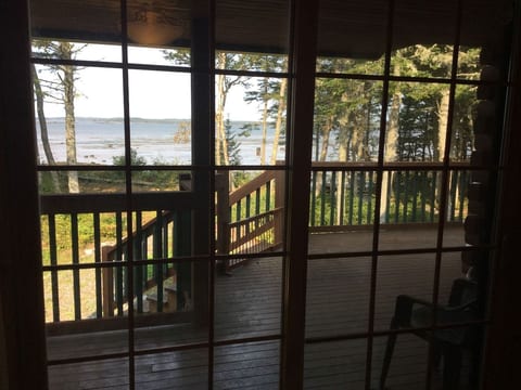 Enjoy morning coffee on the covered porches from master and second bedrooms