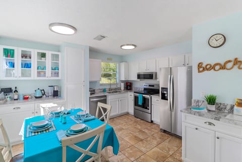 Day Side New Kitchen, Dining Area with added Food Pantry and Complimentary Beverage Center