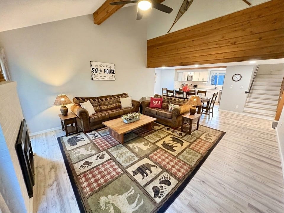 Open-Concept Great Room, Dining Room and Kitchen - Plenty of space for everyone to spread out