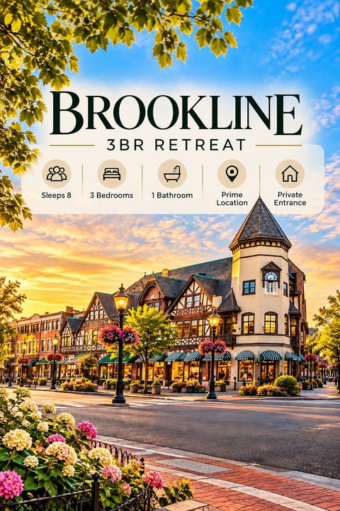 3BR Retreat · Sleeps 8 · Coolidge Corner T image 2