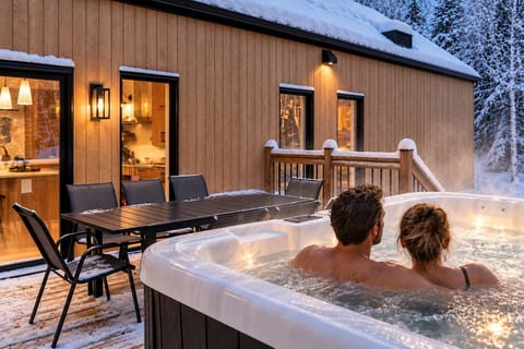 Confort Scandinave | PMR, Private spa & BBQ