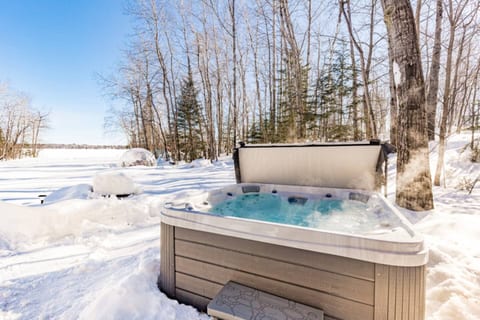 Melt away the cold in our year round hot tub
