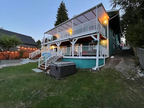 Hot Tub, lower porch.