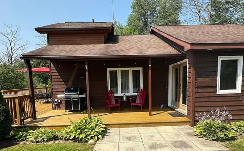 Entry to cabin
