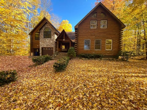 Rustic Log Cabin Retreat across from Lake Leelanau image 1