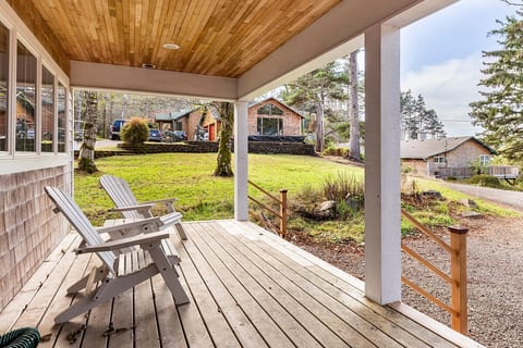 Relax on the front porch or sit and watch the sunset.