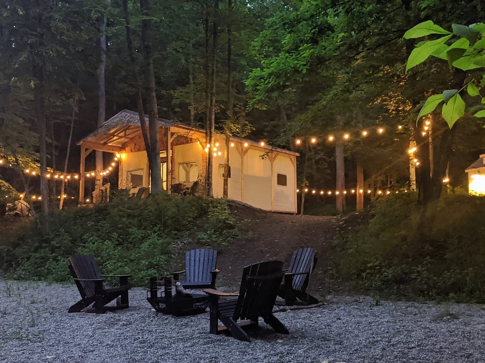 Luxury Creekside Safari Tent w/ King Bed *Hot Tub* image 1