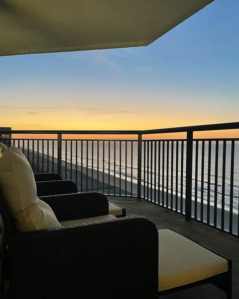 Breathtaking 270° ocean views from your private wraparound balcony — rare luxury end unit with space for up to 14 guests. Fully renovated inside & out.