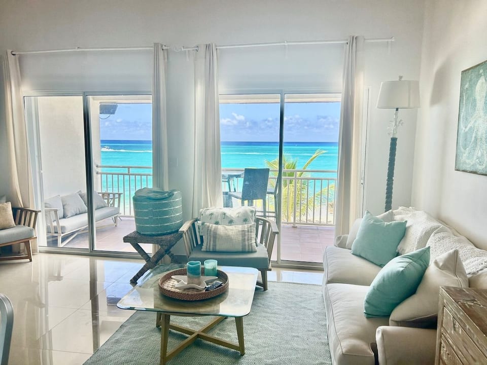 Amazing oceanfront view from living room